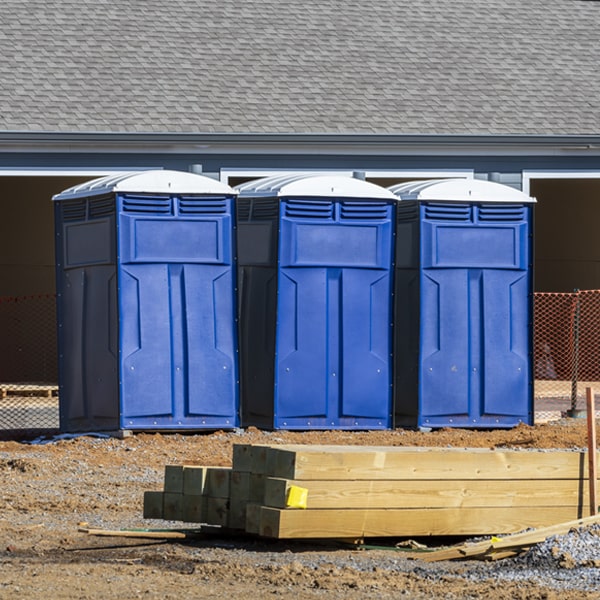 is there a specific order in which to place multiple portable toilets in Fairfield